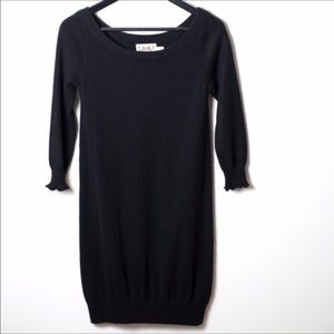 Juicy Couture 100% Cashmere Sweater Dress Black